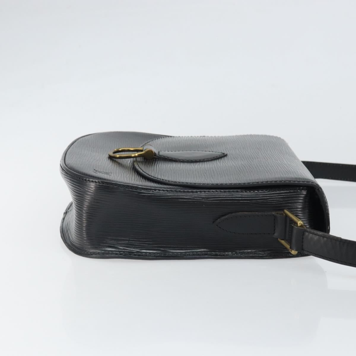 LOUIS VUITTON Epi Saint Cloud GM Shoulder Bag Black Noir M52192 LV Auth ka2049