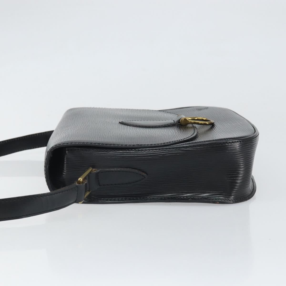 LOUIS VUITTON Epi Saint Cloud GM Shoulder Bag Black Noir M52192 LV Auth ka2049