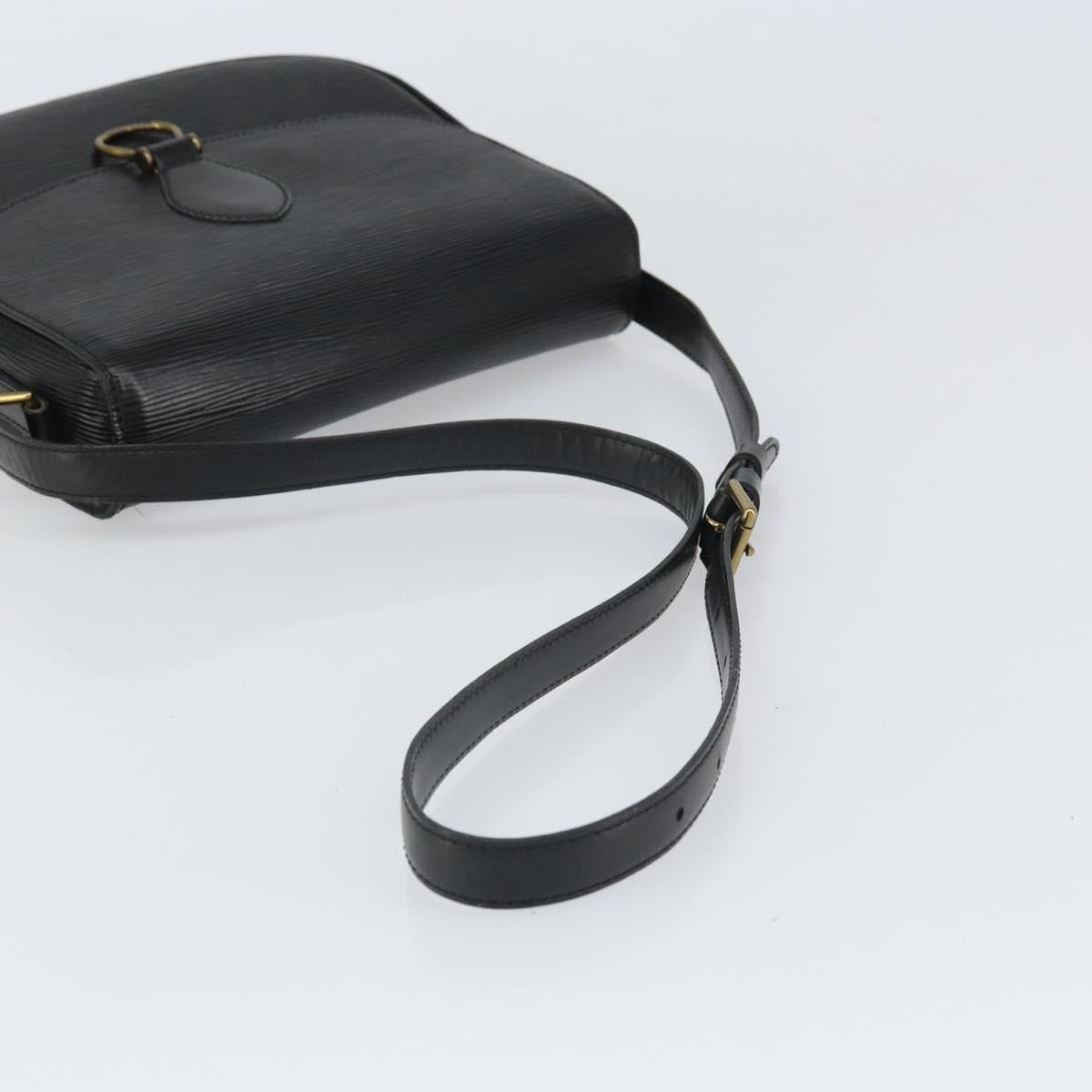 LOUIS VUITTON Epi Saint Cloud GM Shoulder Bag Black Noir M52192 LV Auth ka2049