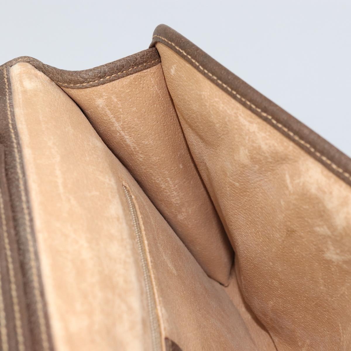 GUCCI GG Supreme Shoulder Bag PVC Beige Gold Auth ka2051