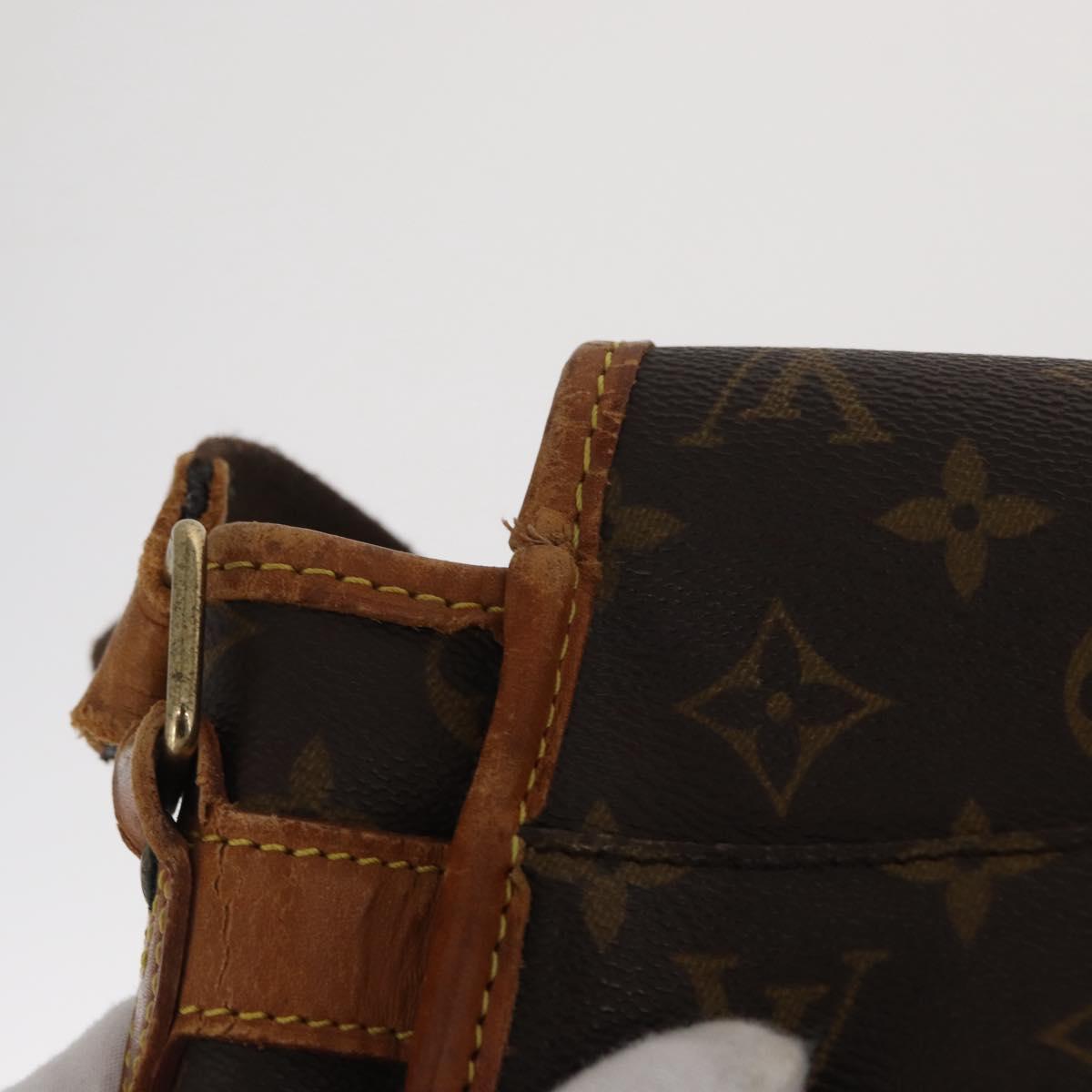 LOUIS VUITTON Monogram Gibeciere GM Shoulder Bag M42246 LV Auth ka2055