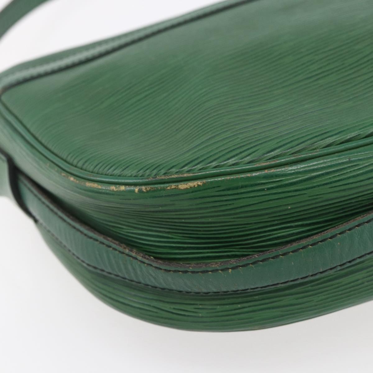 LOUIS VUITTON Epi Jeune Fille MM Shoulder Bag Green M52154 LV Auth ka206