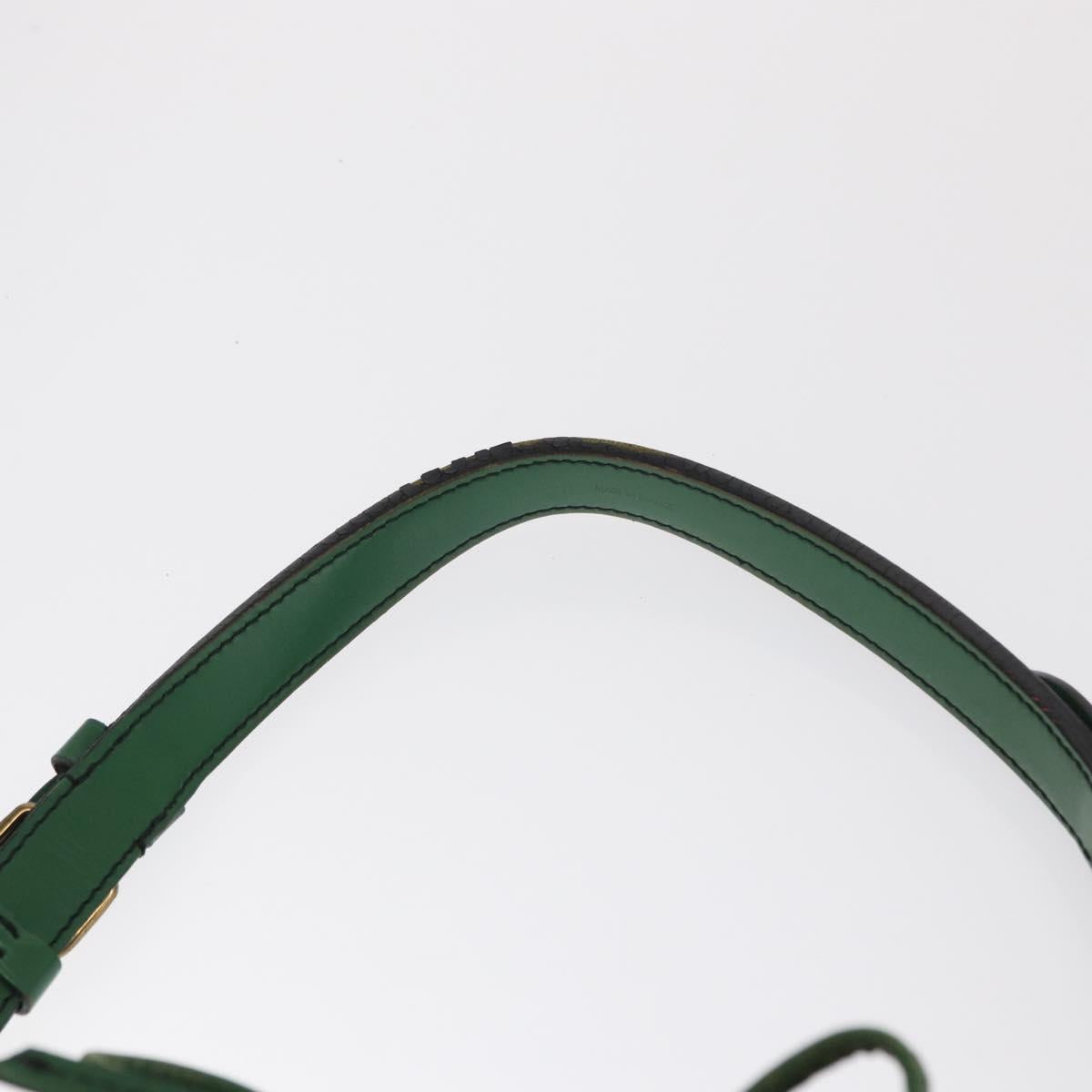 LOUIS VUITTON Epi Petit Noe Shoulder Bag Bicolor Green Red LV Auth ka2062