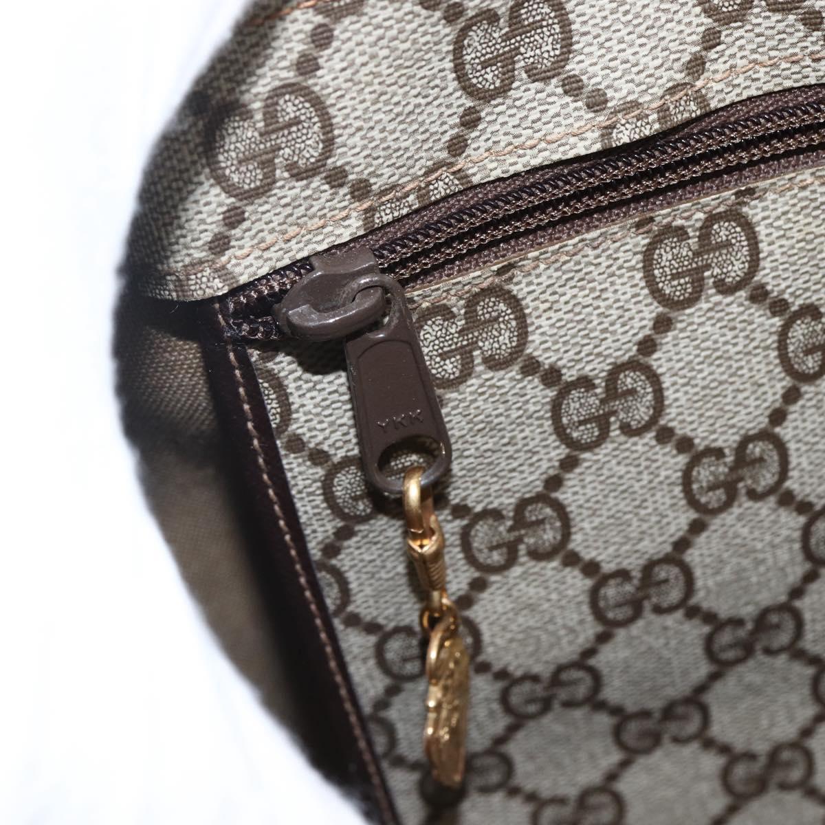 GUCCI GG Supreme Tote Bag PVC Beige Gold 002 103 1301 Auth ka2063