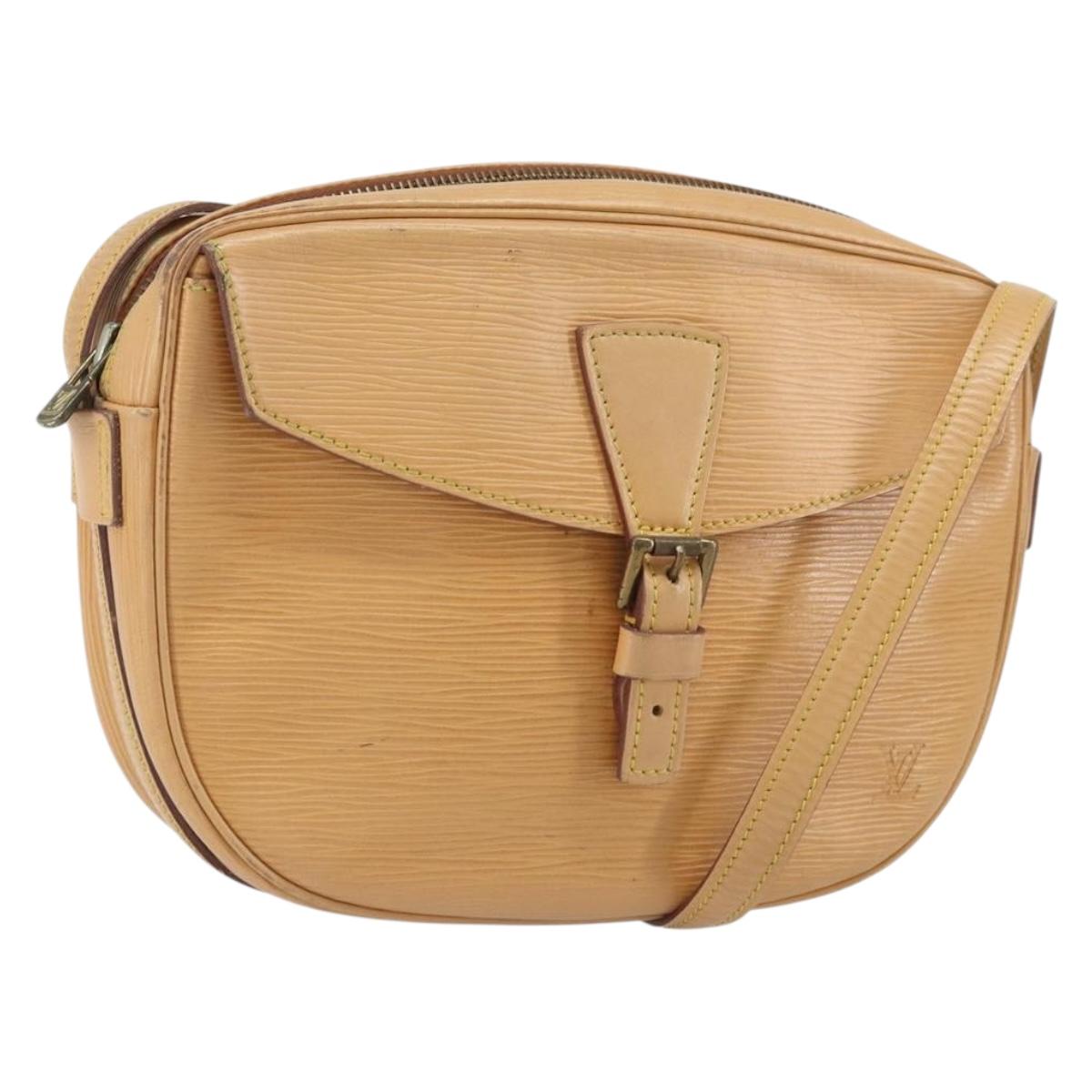LOUIS VUITTON Epi Jeune Fille MM Shoulder Bag Beige M52156 LV Auth ka2069