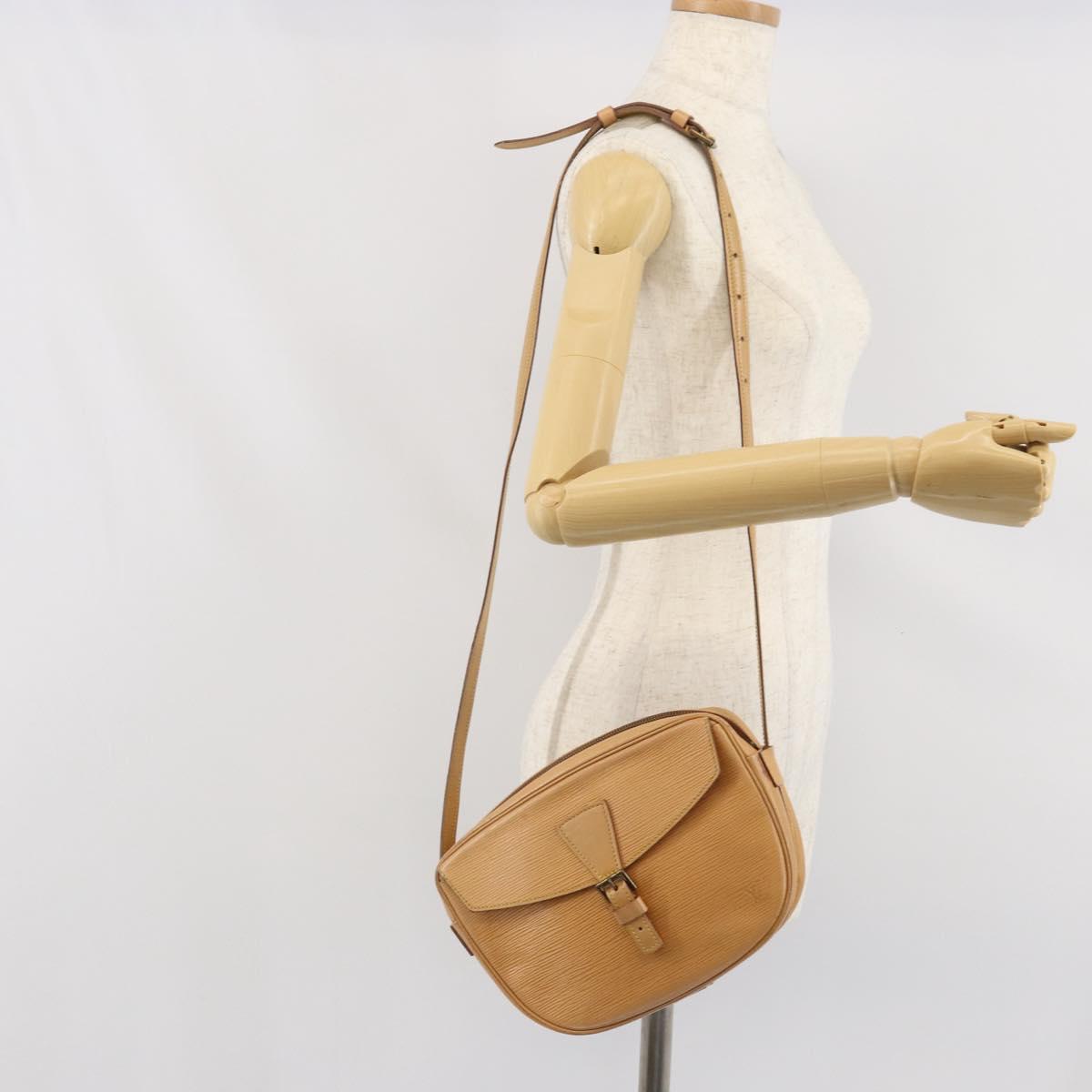 LOUIS VUITTON Epi Jeune Fille MM Shoulder Bag Beige M52156 LV Auth ka2069