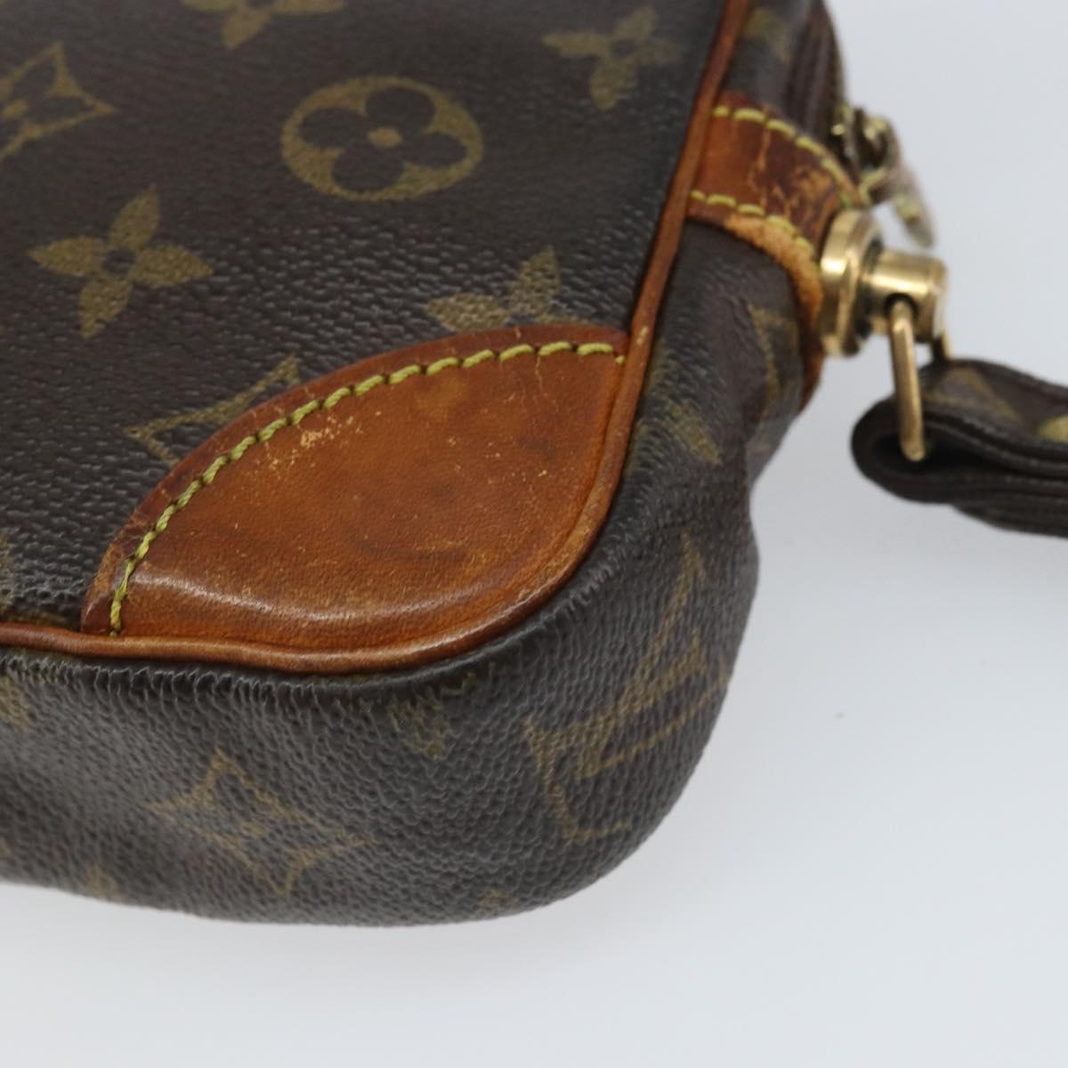 LOUIS VUITTON Monogram Marly Dragonne PM Clutch Bag M51827 LV Auth ka2078