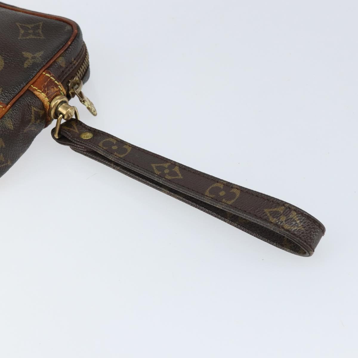 LOUIS VUITTON Monogram Marly Dragonne PM Clutch Bag M51827 LV Auth ka2078