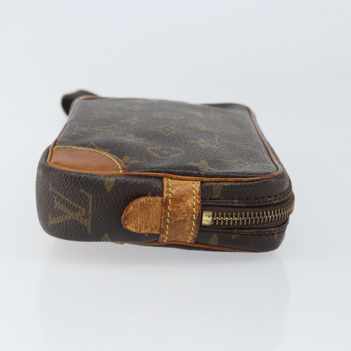 LOUIS VUITTON Monogram Marly Dragonne PM Clutch Bag M51827 LV Auth ka2078