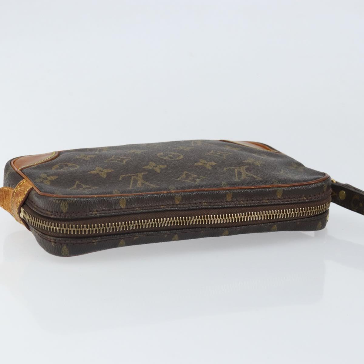 LOUIS VUITTON Monogram Marly Dragonne PM Clutch Bag M51827 LV Auth ka2078