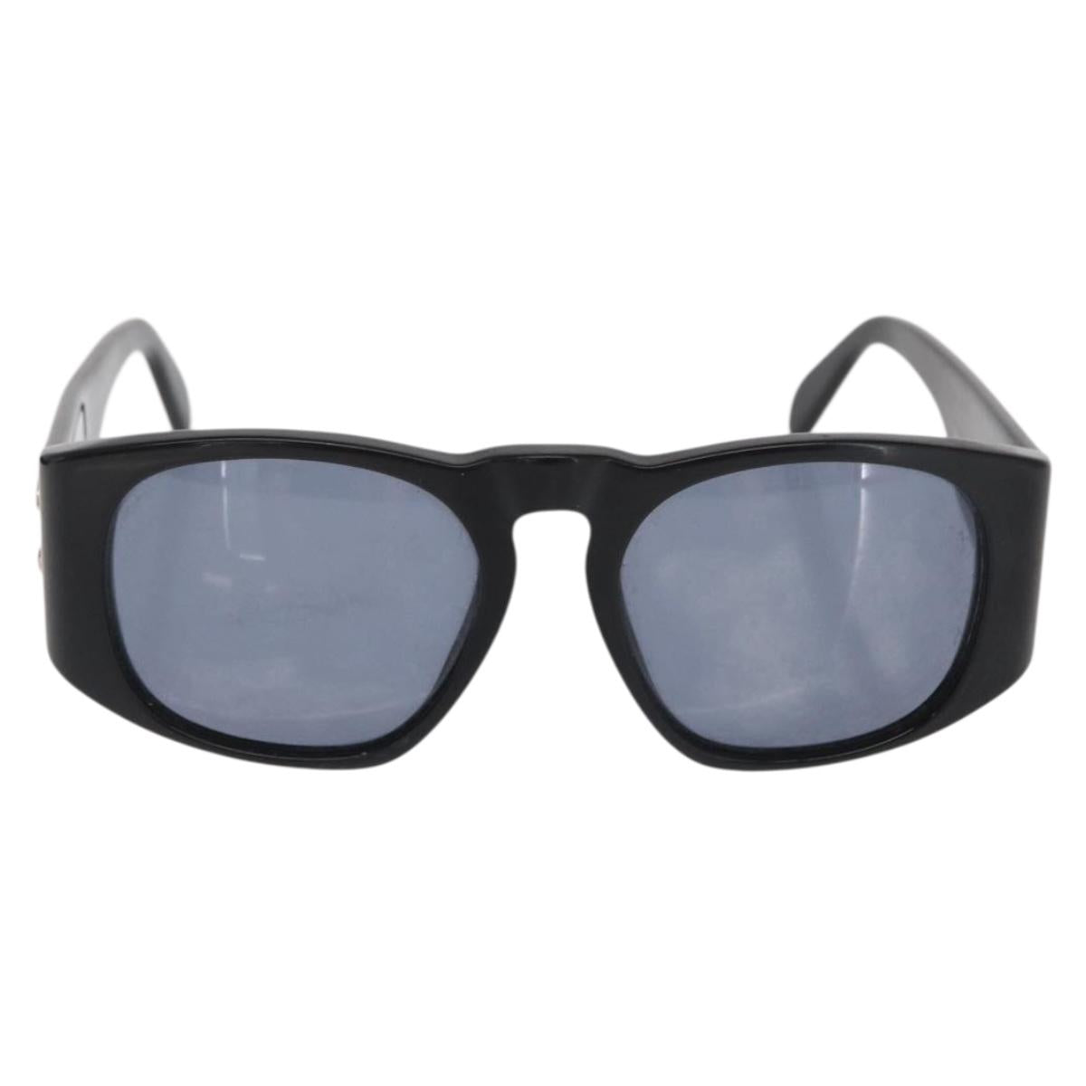 CHANEL Sunglasses plastic Black CC Auth ka2084