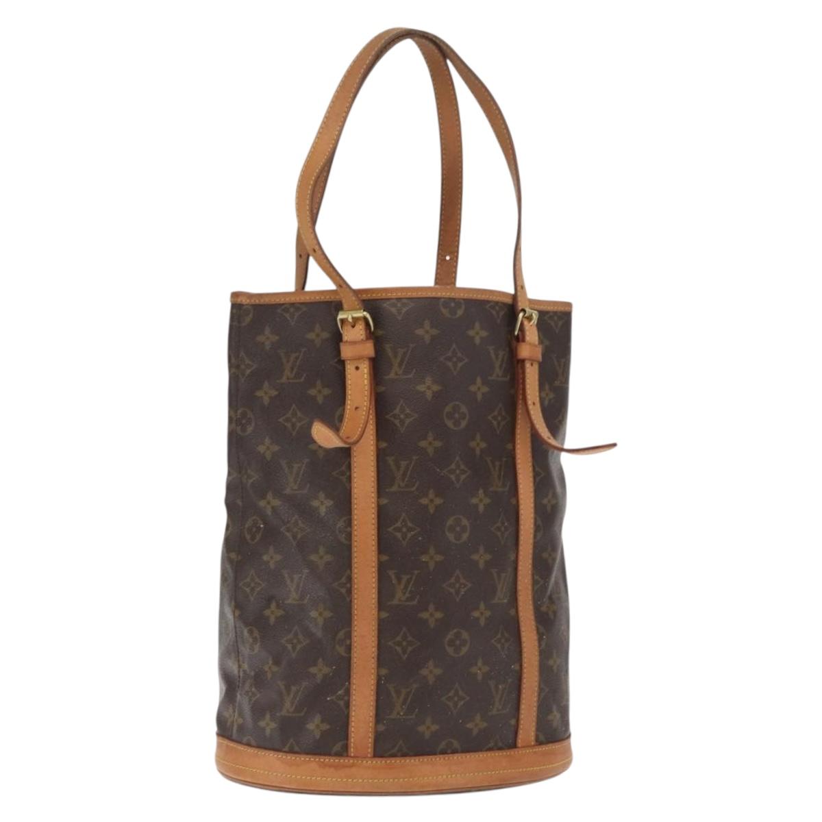 LOUIS VUITTON Monogram Bucket GM Shoulder Bag M42236 LV Auth ka2090