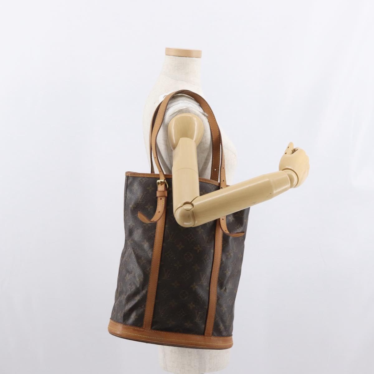 LOUIS VUITTON Monogram Bucket GM Shoulder Bag M42236 LV Auth ka2090