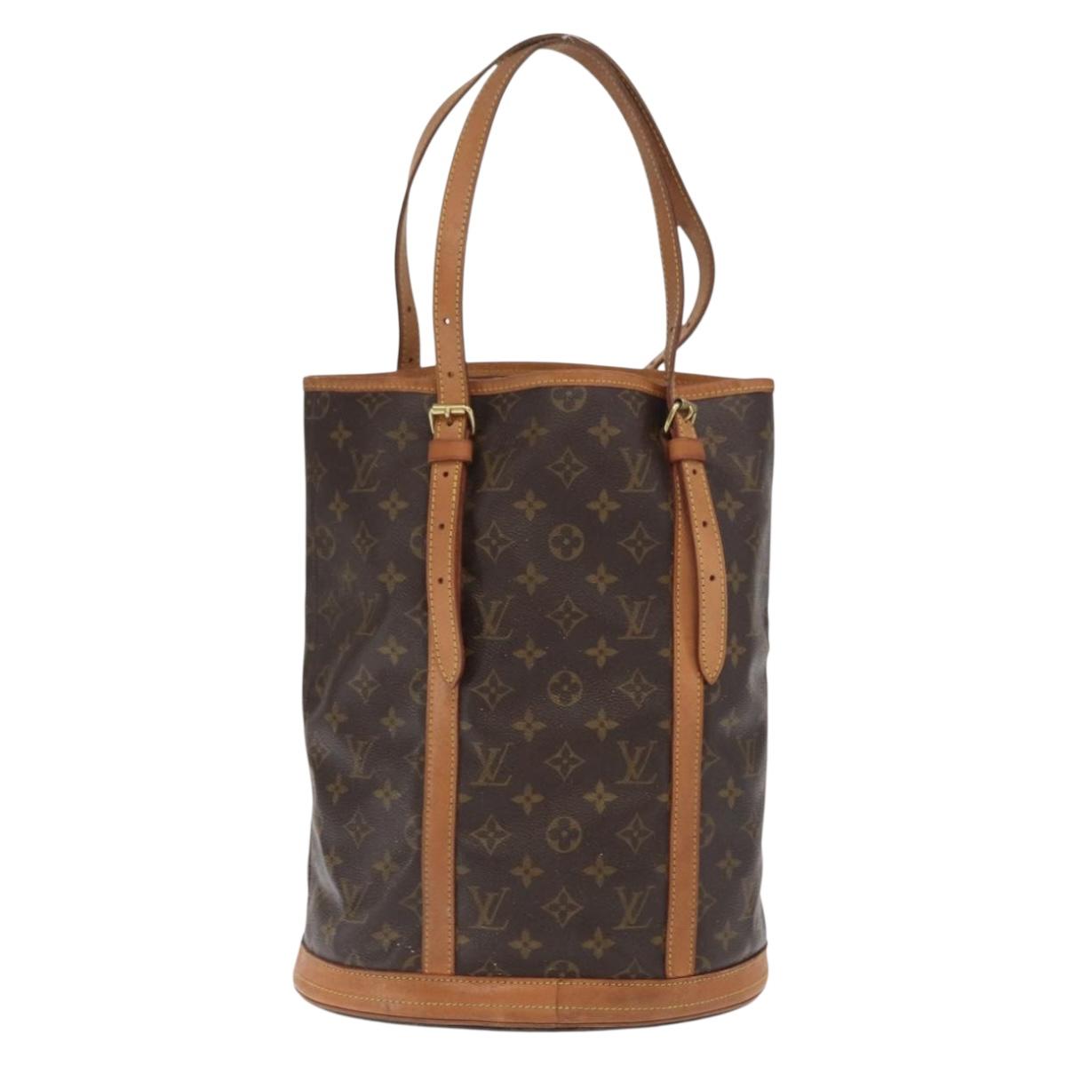 LOUIS VUITTON Monogram Bucket GM Shoulder Bag M42236 LV Auth ka2090