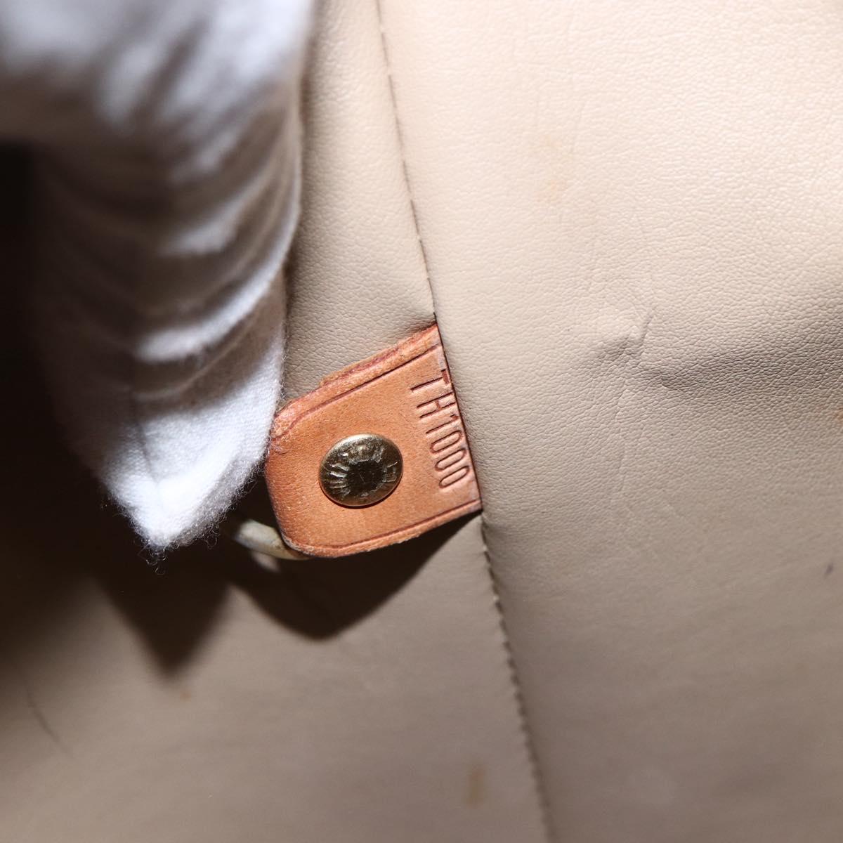 LOUIS VUITTON Monogram Vernis Houston Hand Bag Beige M91004 LV Auth ka2099