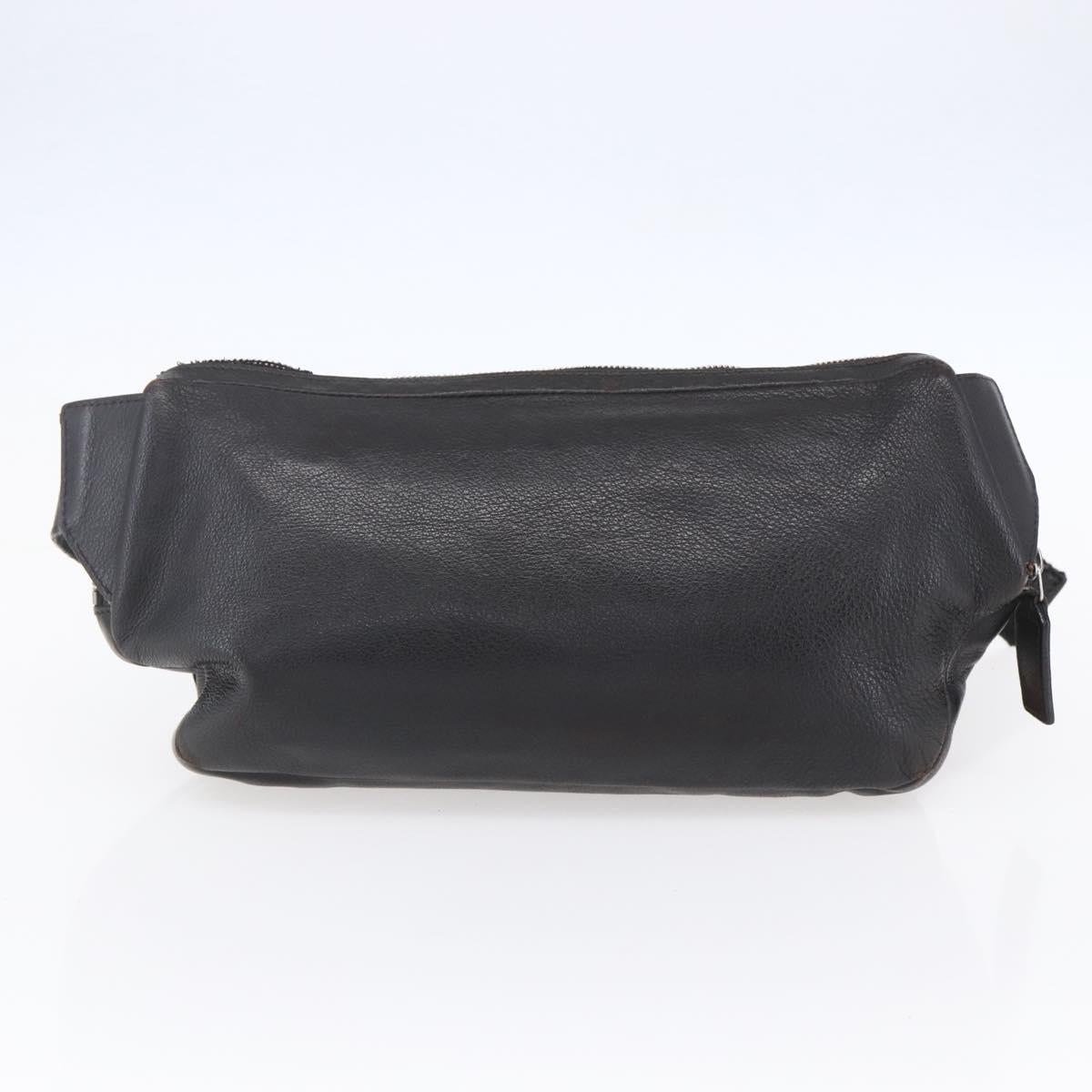 Salvatore Ferragamo Shoulder Bag Leather 2 Set Black Auth ka210