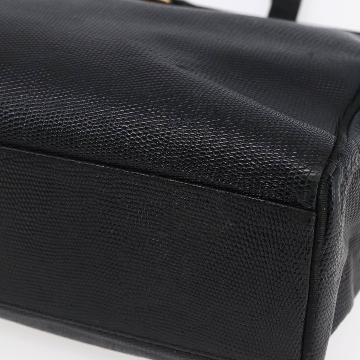 Salvatore Ferragamo Shoulder Bag Leather 2 Set Black Auth ka210