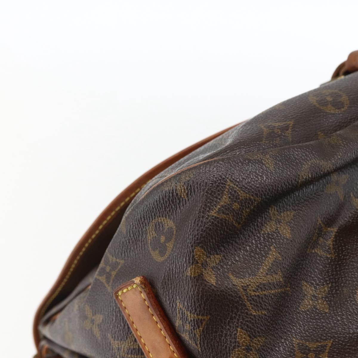 LOUIS VUITTON Monogram Saumur 35 Shoulder Bag M42254 LV Auth ka2121