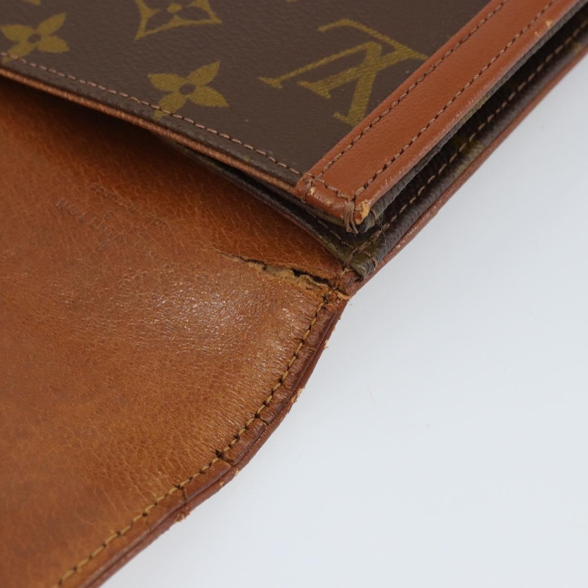 LOUIS VUITTON Monogram Pochette Dam GM Clutch Bag M51810 LV Auth ka2134