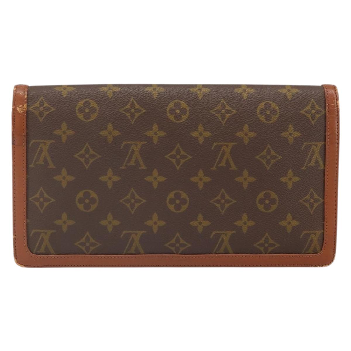 LOUIS VUITTON Monogram Pochette Dam GM Clutch Bag M51810 LV Auth ka2134