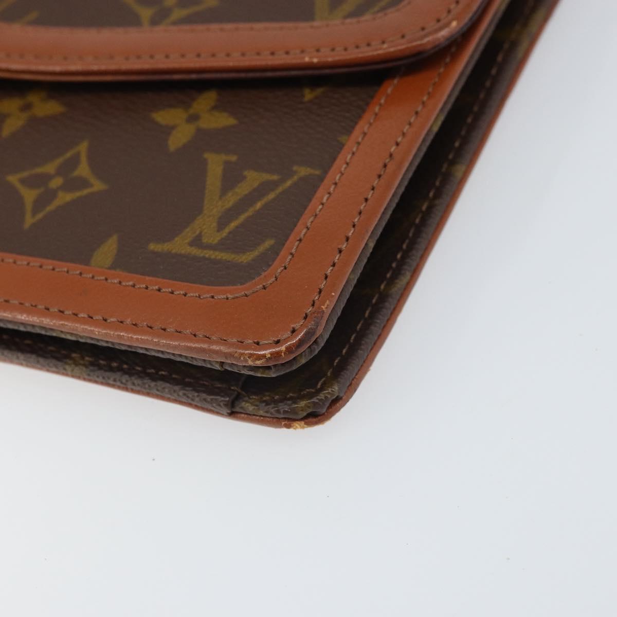 LOUIS VUITTON Monogram Pochette Dam GM Clutch Bag M51810 LV Auth ka2134