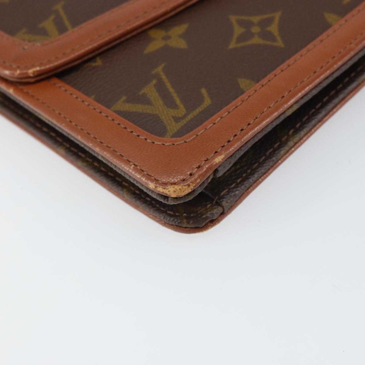 LOUIS VUITTON Monogram Pochette Dam GM Clutch Bag M51810 LV Auth ka2134
