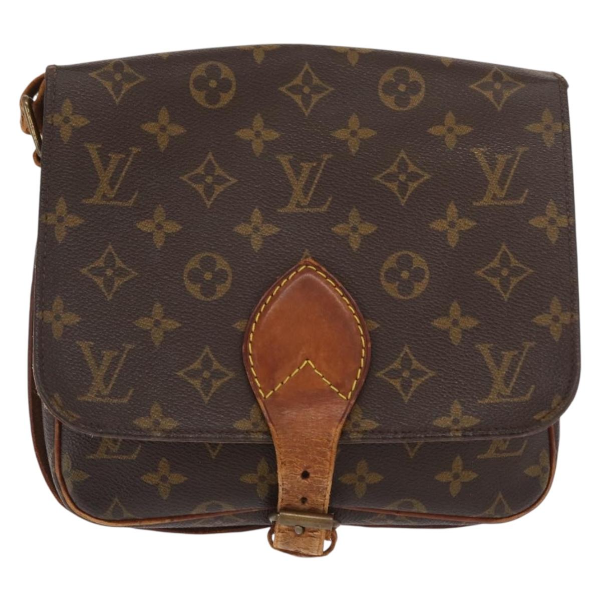 LOUIS VUITTON Monogram Cartouchiere MM Shoulder Bag M51253 LV Auth ka2138