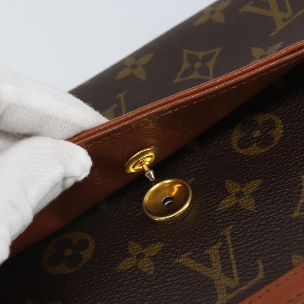 LOUIS VUITTON Monogram Pochette Dam PM Clutch Bag M51812 LV Auth ka2144