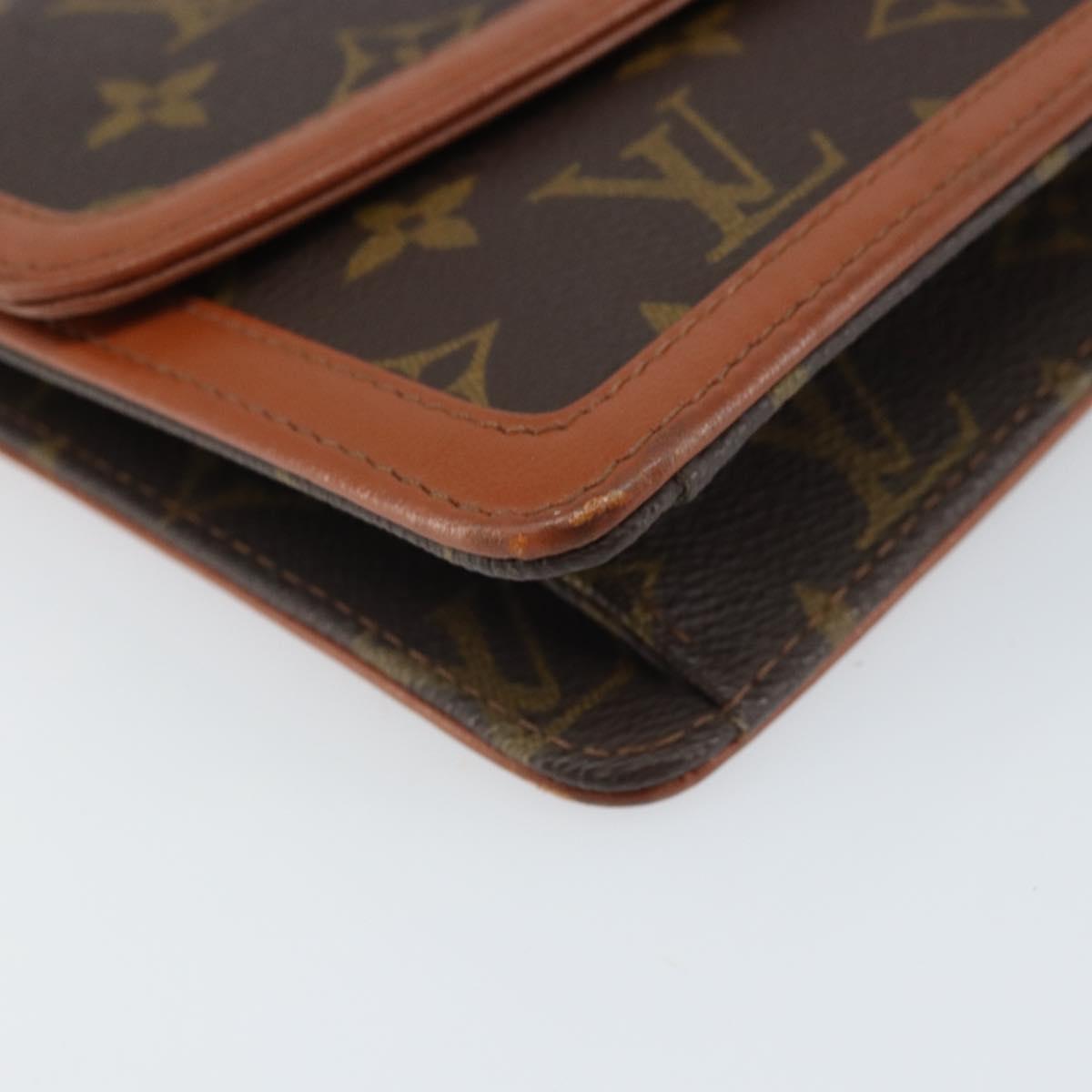 LOUIS VUITTON Monogram Pochette Dam PM Clutch Bag M51812 LV Auth ka2144