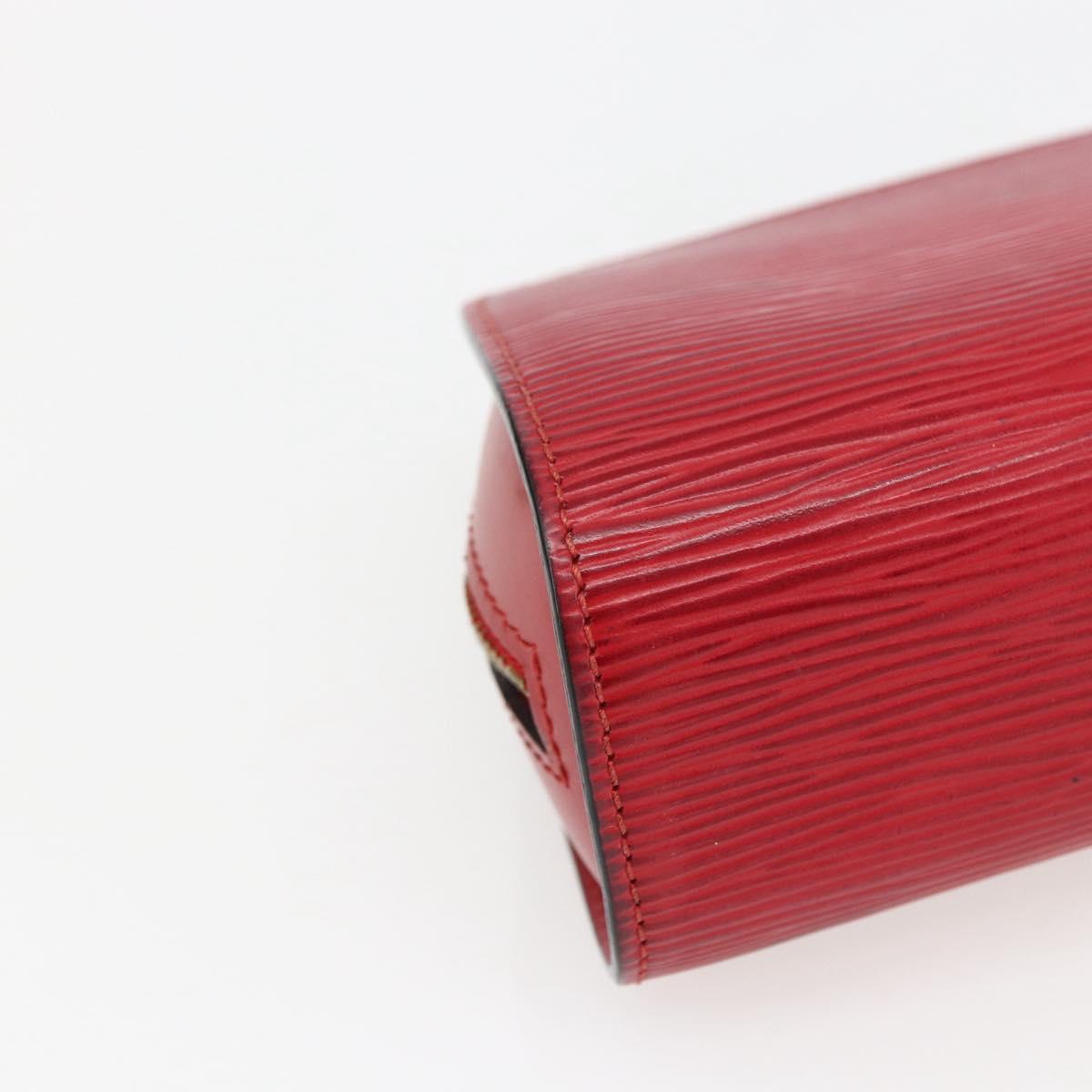 LOUIS VUITTON Epi Dauphine PM Pouch Castilian Red M48447 LV Auth ka2148