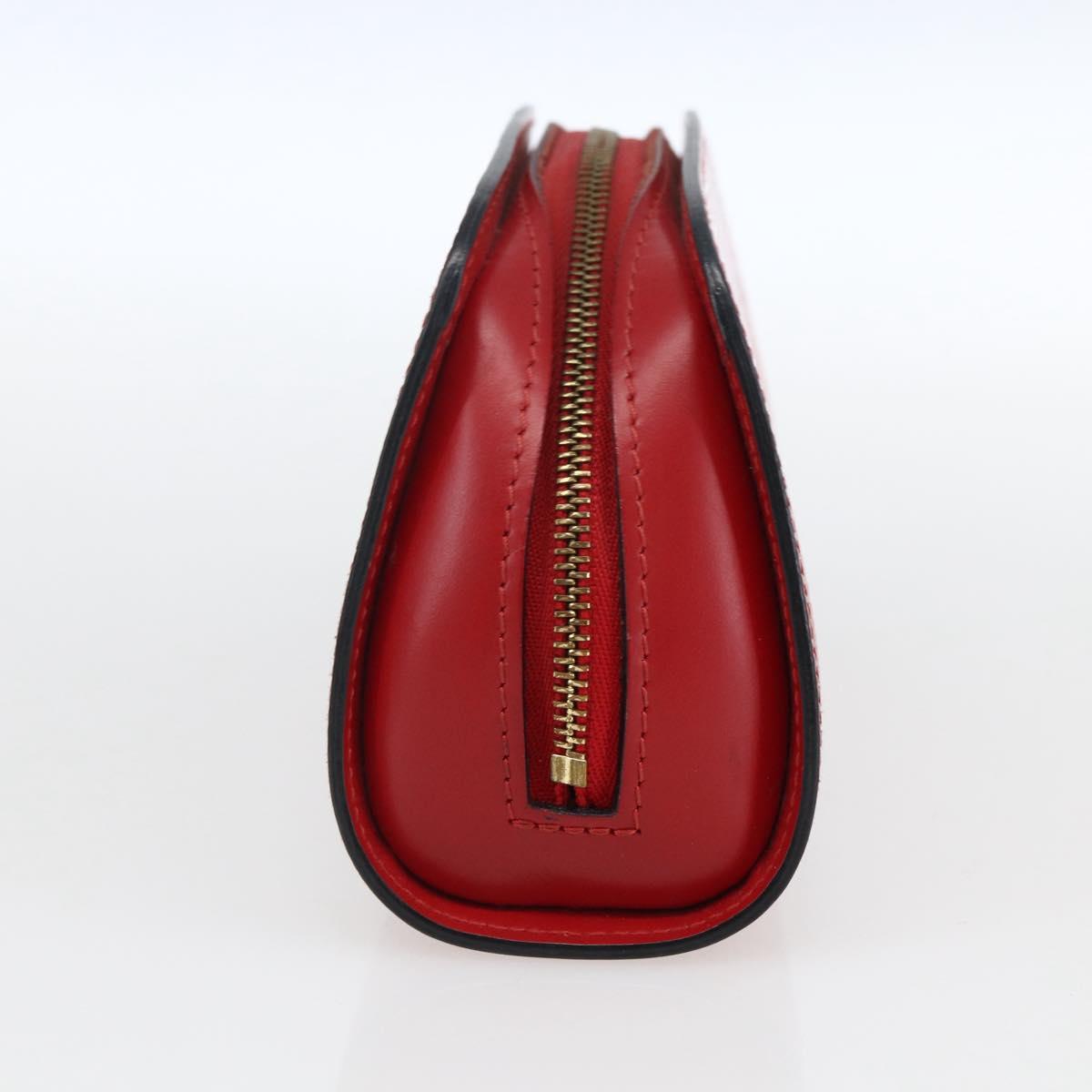 LOUIS VUITTON Epi Dauphine PM Pouch Castilian Red M48447 LV Auth ka2148