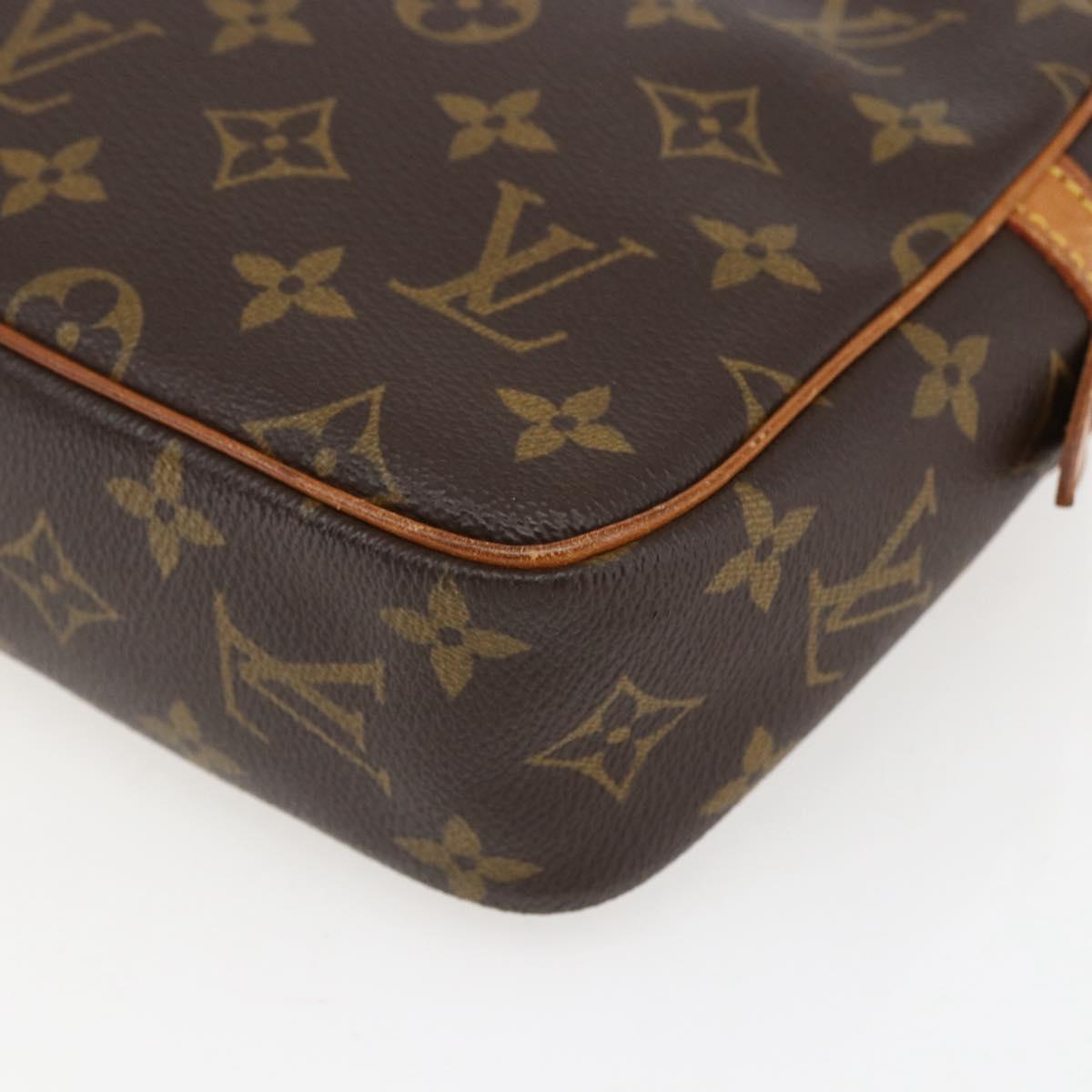 LOUIS VUITTON Monogram Compiegne 23 Clutch Bag M51847 LV Auth ka2149