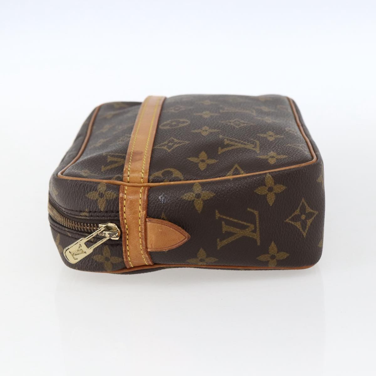 LOUIS VUITTON Monogram Compiegne 23 Clutch Bag M51847 LV Auth ka2149