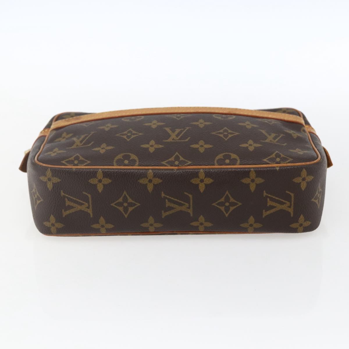 LOUIS VUITTON Monogram Compiegne 23 Clutch Bag M51847 LV Auth ka2149