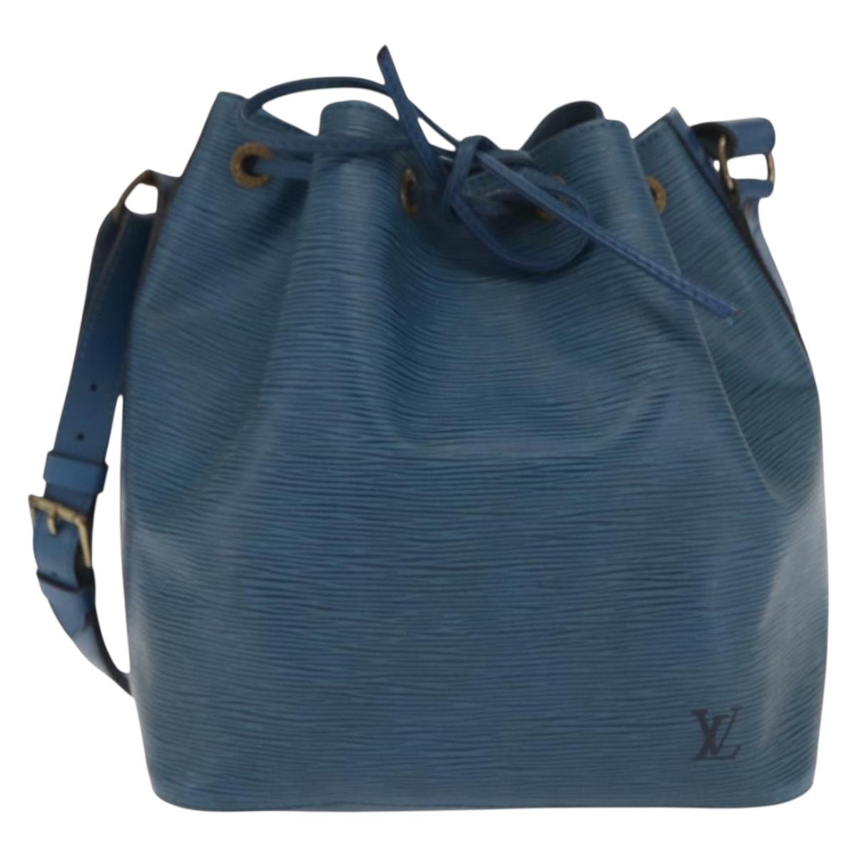 LOUIS VUITTON Epi Petit Noe Shoulder Bag Blue M44105 LV Auth ka2153