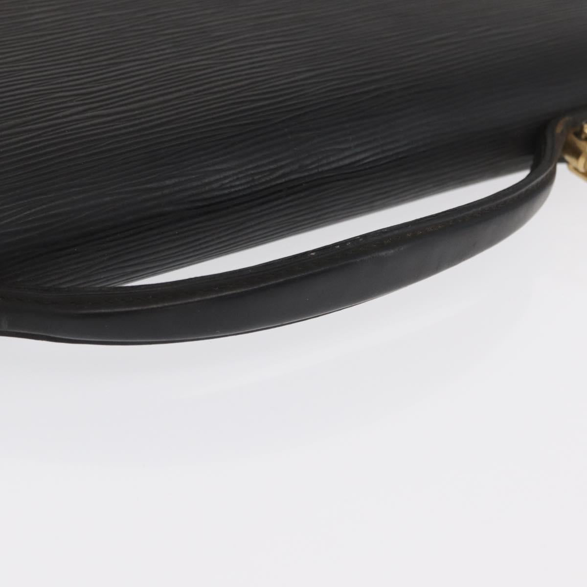 LOUIS VUITTON Epi Porte Documents Bandouliere Briefcase Black M54462 Auth ka2157