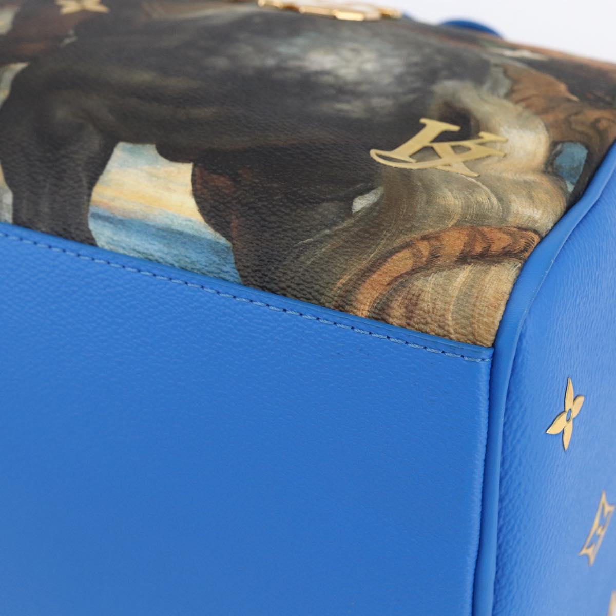 LOUIS VUITTON Masters Collection RUBENS Speedy 30 Bag Blue M43305 Auth ka215SM