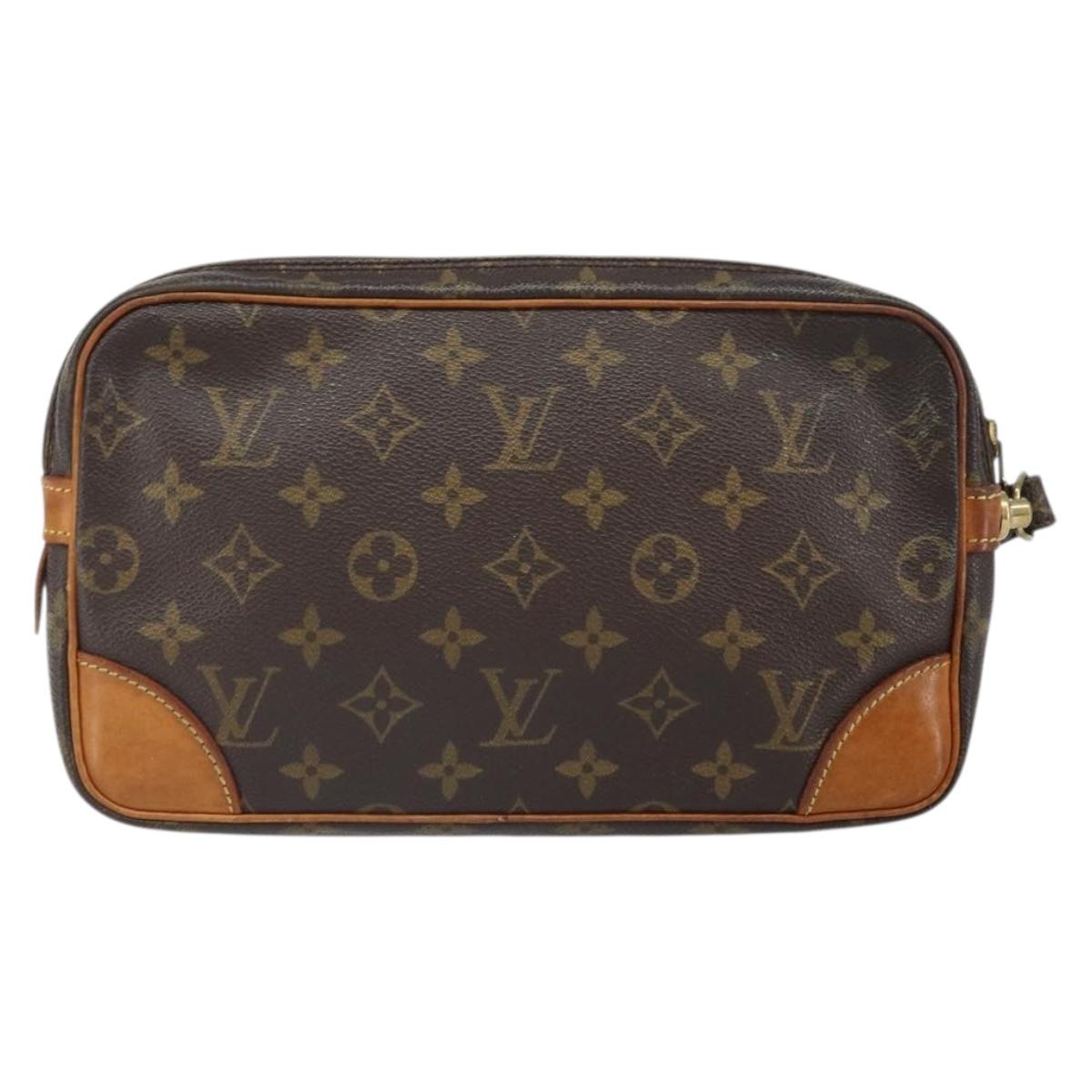 LOUIS VUITTON Monogram Marly Dragonne GM Clutch Bag M51825 LV Auth ka2175