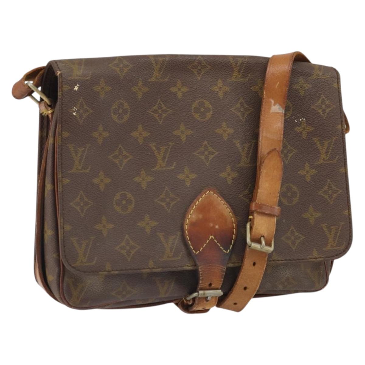 LOUIS VUITTON Monogram Cartouchiere GM Shoulder Bag Vintage M51252 Auth ka2176