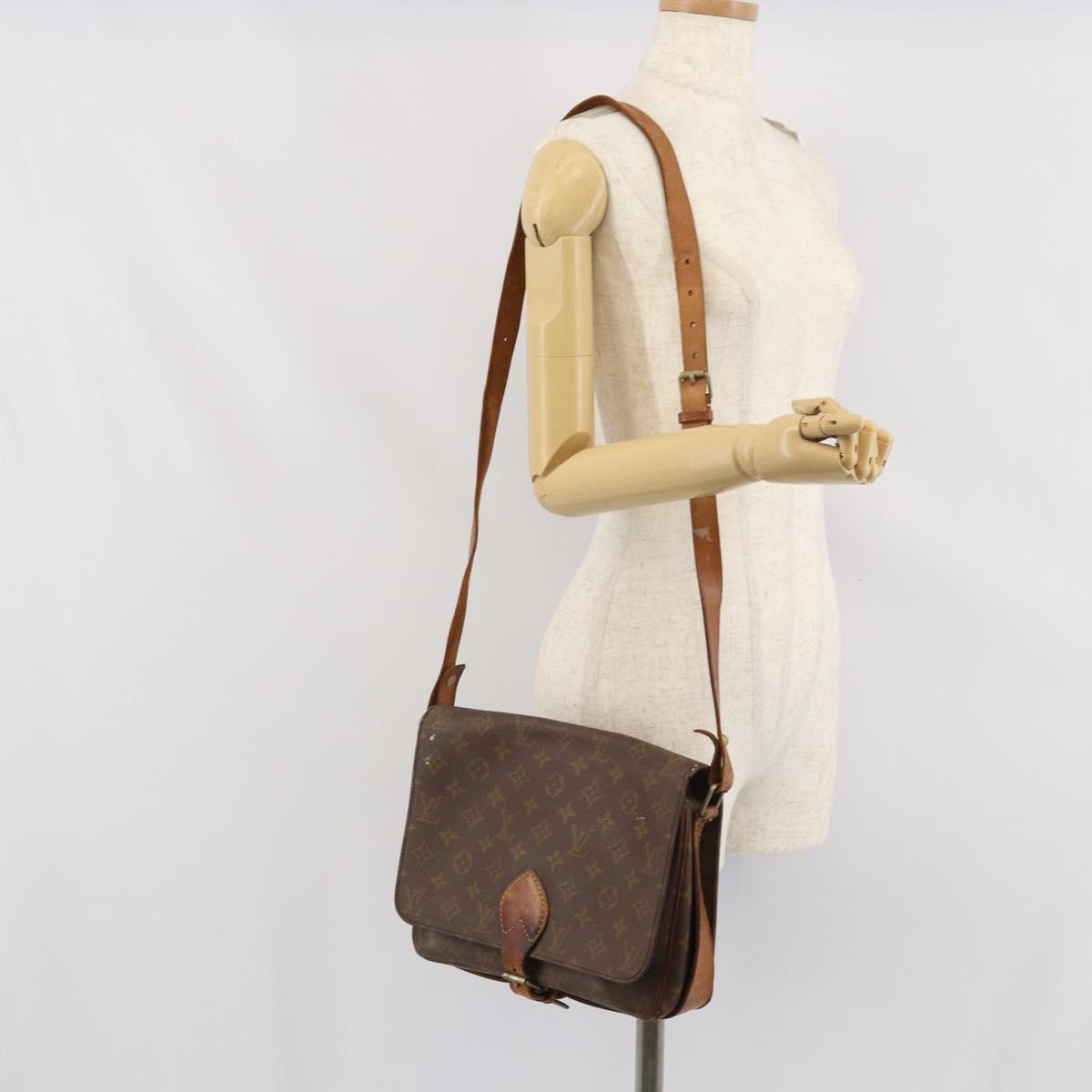 LOUIS VUITTON Monogram Cartouchiere GM Shoulder Bag Vintage M51252 Auth ka2176