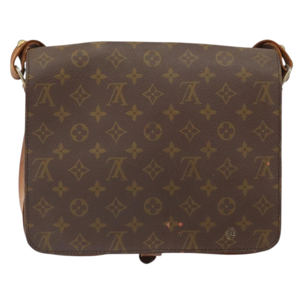 LOUIS VUITTON Monogram Cartouchiere GM Shoulder Bag Vintage M51252 Auth ka2176