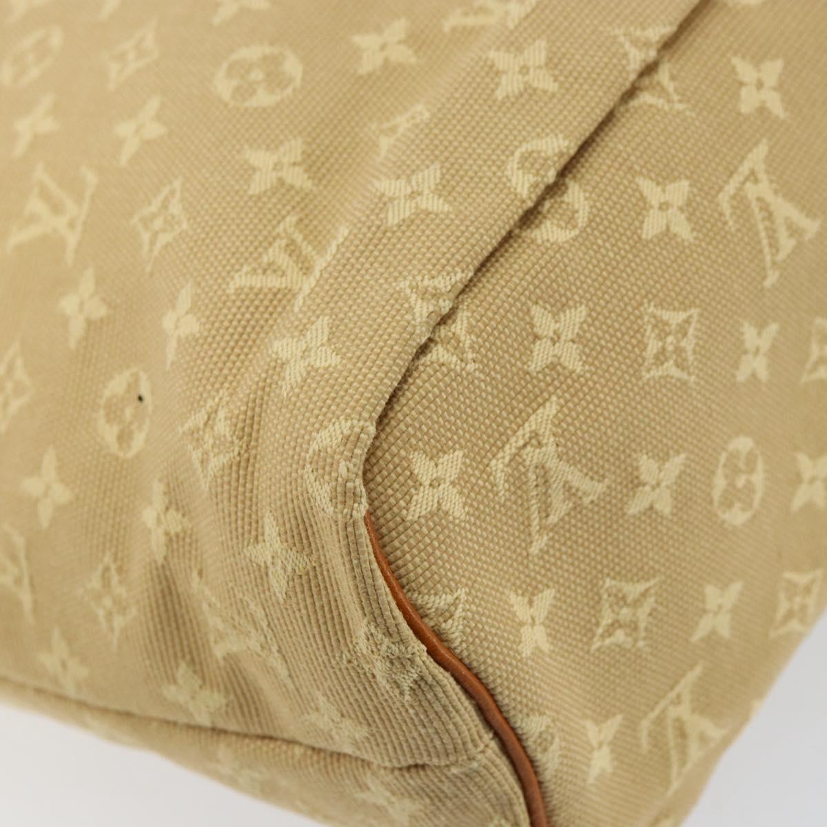 LOUIS VUITTON Monogram Mini Lucille GM Tote Bag Beige M92683 LV Auth ka218