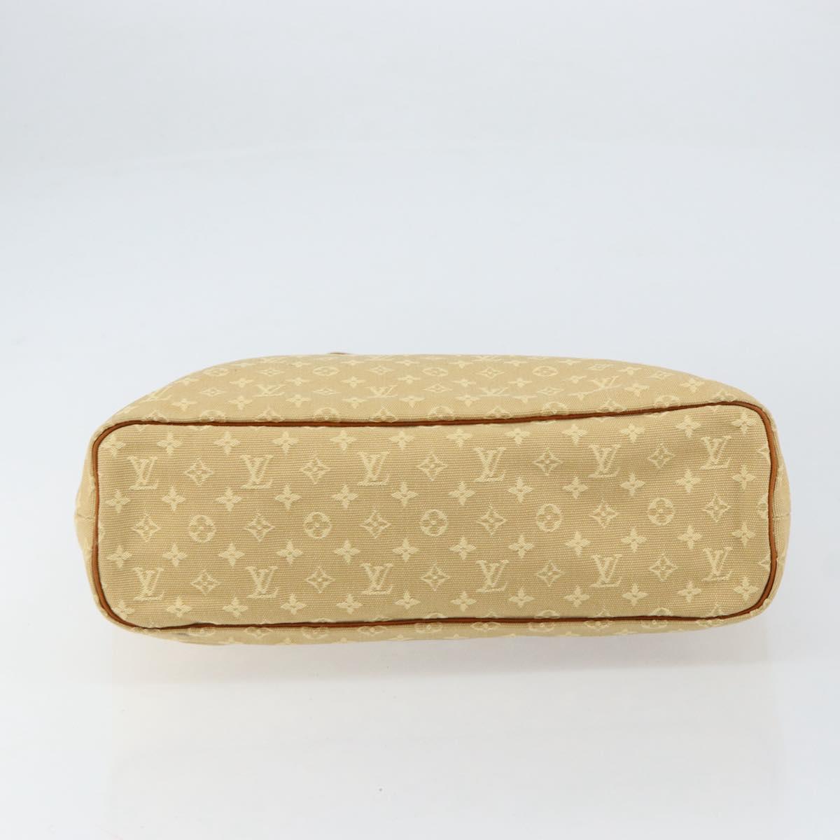 LOUIS VUITTON Monogram Mini Lucille GM Tote Bag Beige M92683 LV Auth ka218