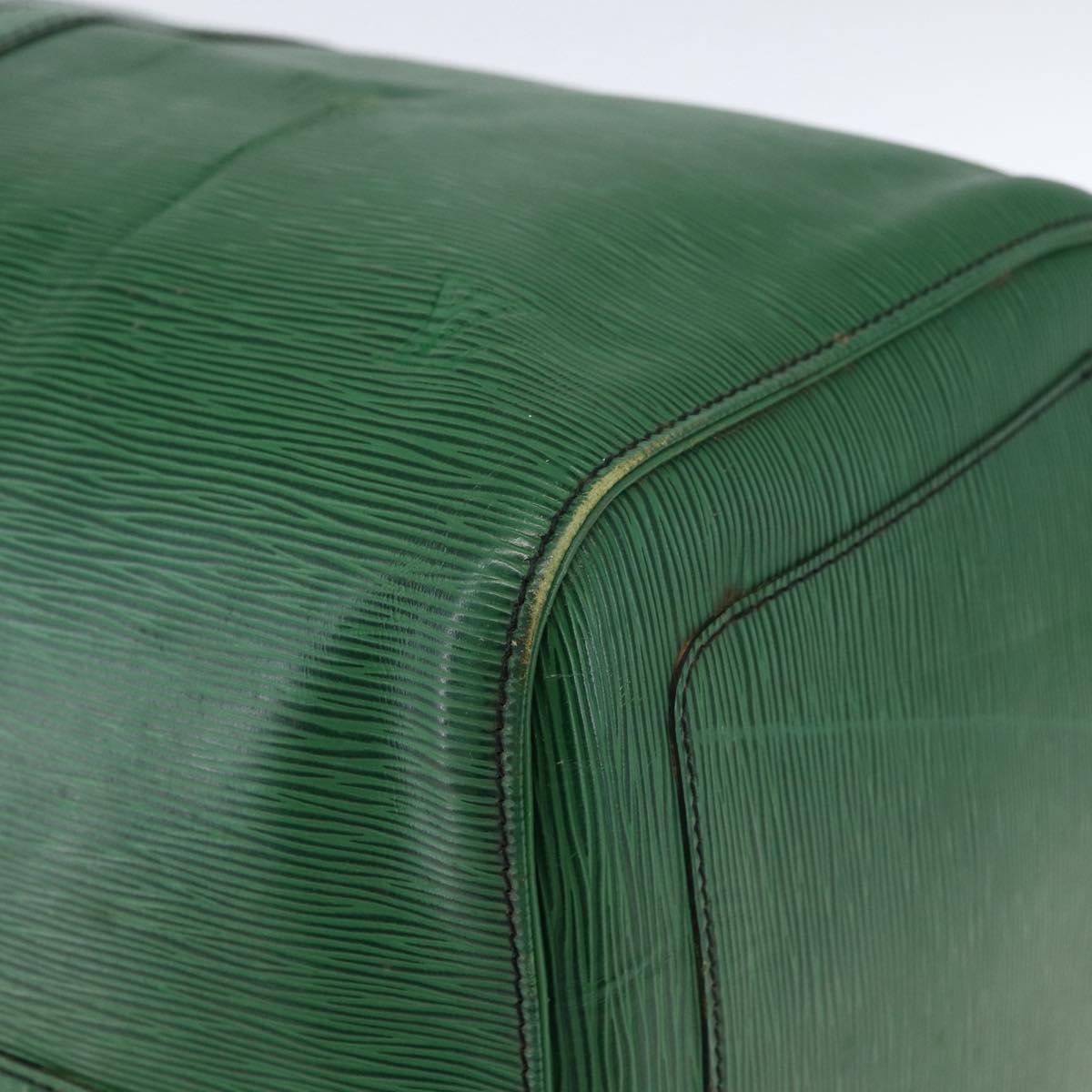 LOUIS VUITTON Epi Keepall 55 Boston Bag Green M42954 LV Auth ka2185