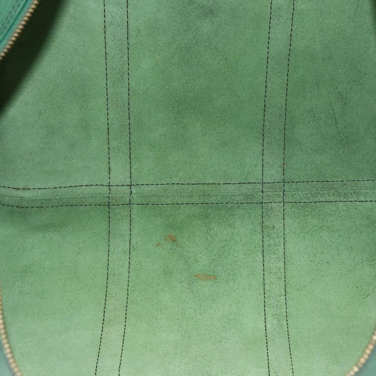 LOUIS VUITTON Epi Keepall 55 Boston Bag Green M42954 LV Auth ka2185