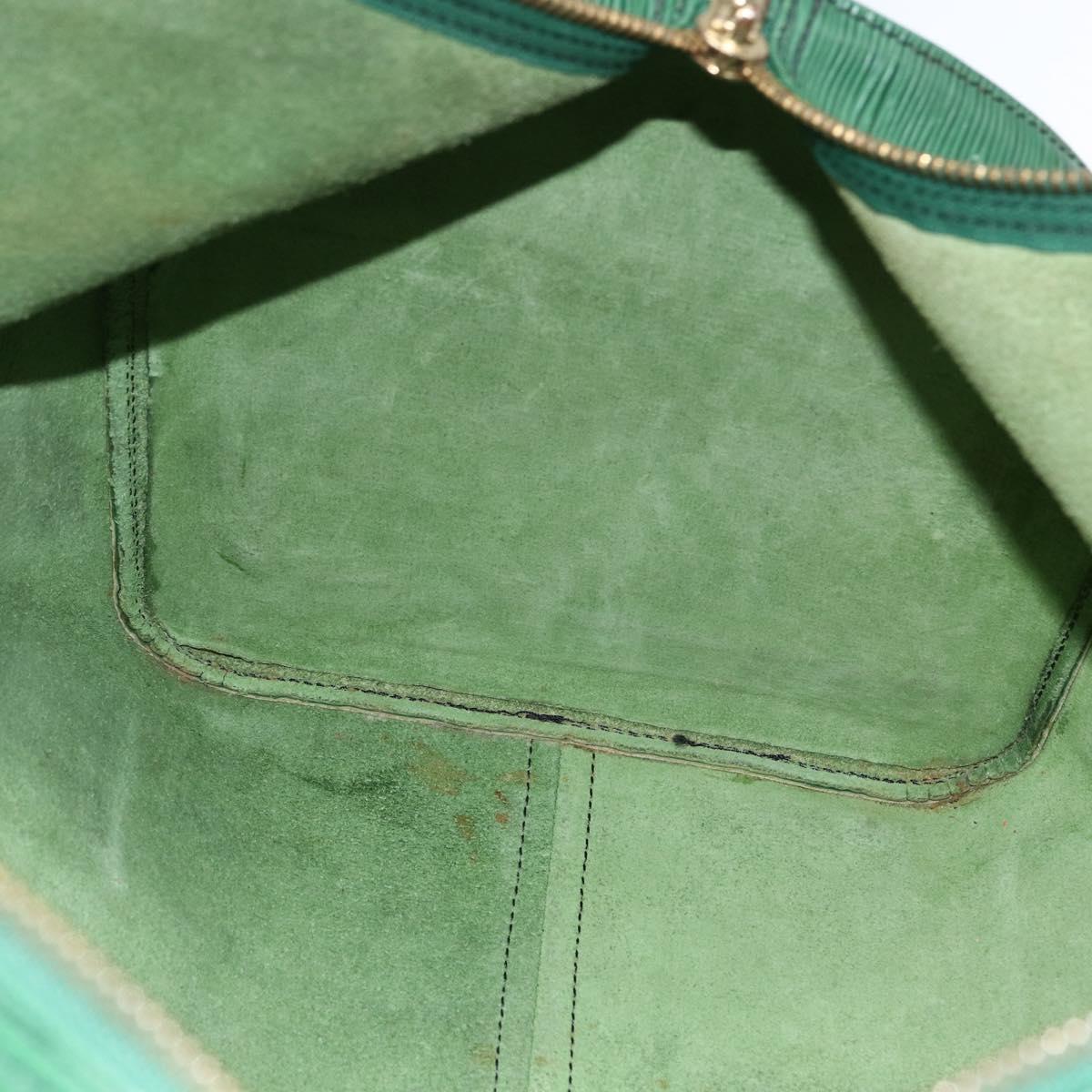 LOUIS VUITTON Epi Keepall 55 Boston Bag Green M42954 LV Auth ka2185