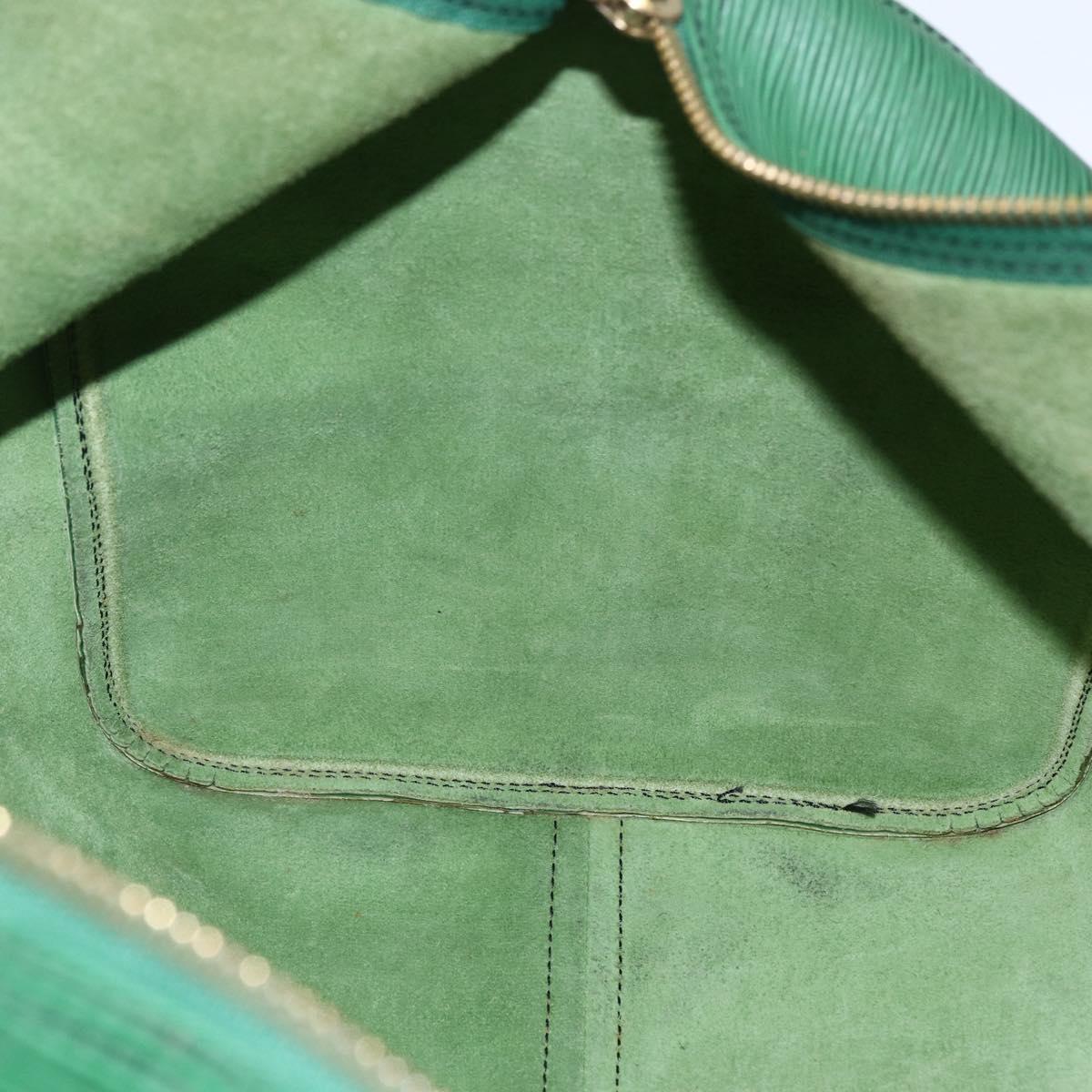 LOUIS VUITTON Epi Keepall 55 Boston Bag Green M42954 LV Auth ka2185