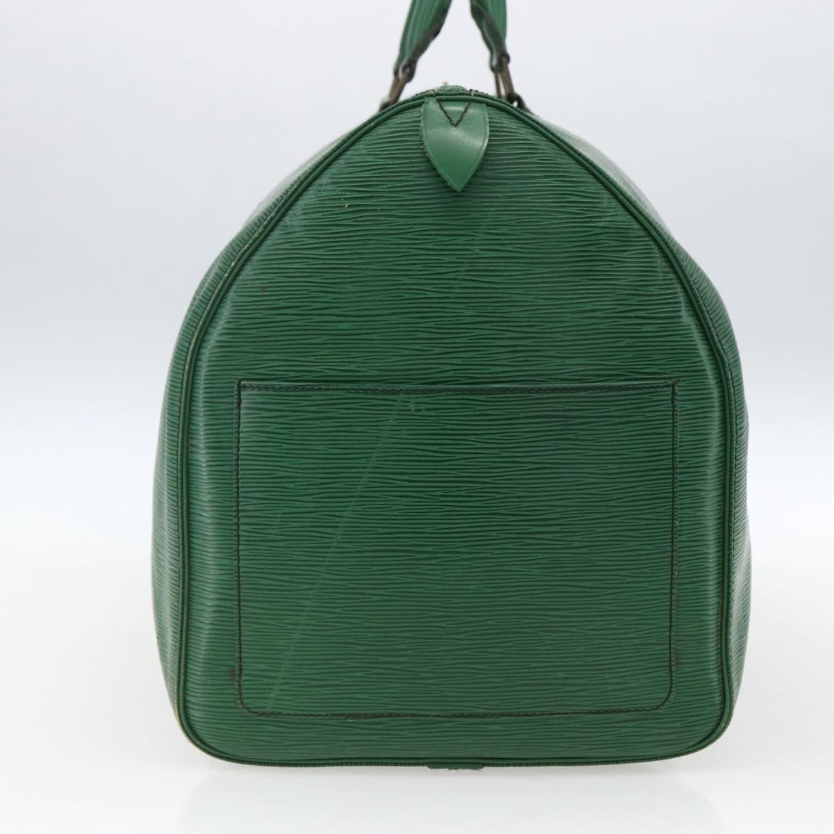 LOUIS VUITTON Epi Keepall 55 Boston Bag Green M42954 LV Auth ka2185