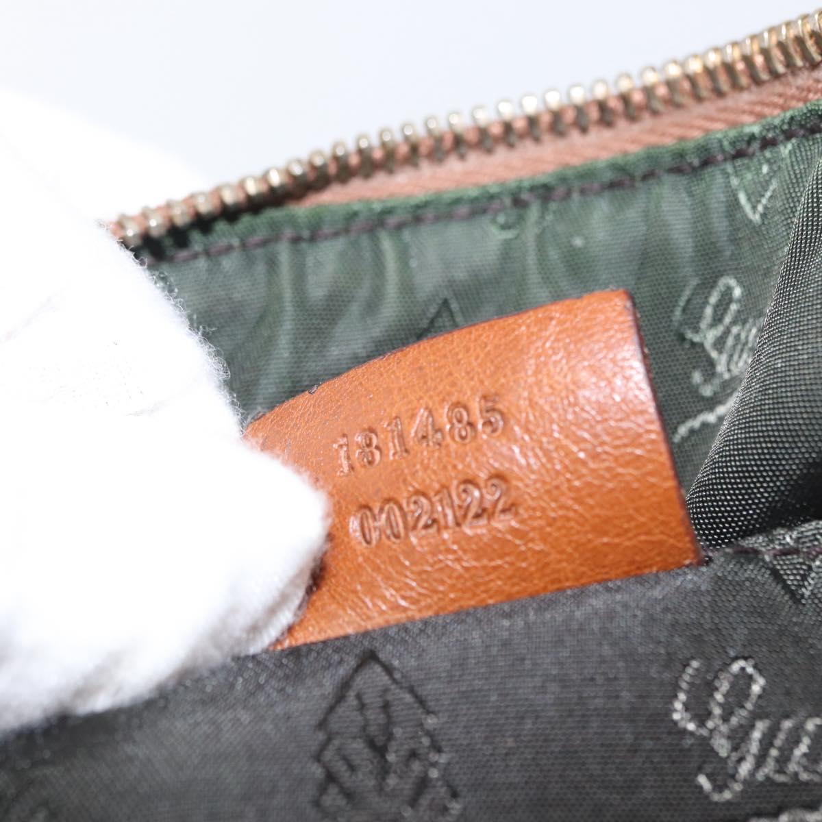 GUCCI GG Crystal Hand Bag Coated Canvas Pink Gold 181485 Auth ka2189