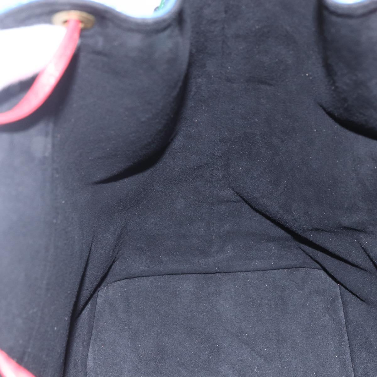 LOUIS VUITTON Epi Tricolor Noe Shoulder Bag Blue Red Green M44082 LV Auth ka219